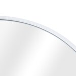Miroir mural avec kit de montage elliptique 40 x 80 cm blanc 03_0007897
