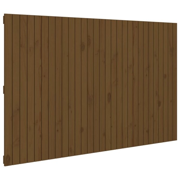 vidaXL Tête de lit murale Marron miel 185x3x110 cm Bois massif de pin