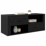 vidaXL Meuble TV Chêne noir 100 x 35 x 40 cm Bois d'ingénierie
