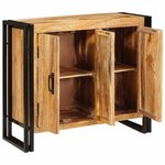 vidaXL Buffet Marron 80 x 33 x 70 cm bois de manguier massif