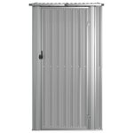 vidaXL Abri de jardin Gris 118 5x97x209 5 cm Acier galvanisé