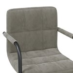 vidaXL Chaise de salle à manger Gris clair Velours