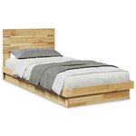 vidaXL Cadre de lit avec tête de lit sans matelas 75 x 190 cm