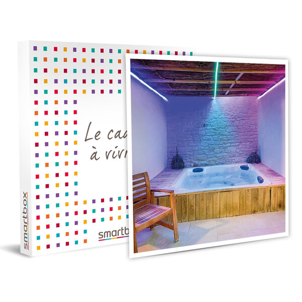 Smartbox - coffret cadeau - accès aux sources de 3h  massage de 1h30  soin visage de 45 min et gommage de 30 min à gourdon