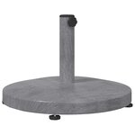 vidaXL Socles de parasol d'extérieur Bois foncé 48 x 48 x 32 cm