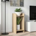vidaXL Support de Plante Chêne Sonoma 30 x 30 x 60 cm