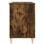 vidaXL Bureau Chêne fumé Bois d'ingénierie 142 5 x 50 x 75 cm