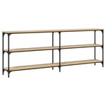 vidaXL Table console chêne sonoma 200x29x75 cm bois d'ingénierie