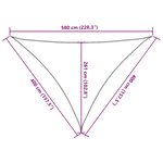 vidaXL Voile d'ombrage 160 g/m² triangulaire terre cuite 4x4x5 8m PEHD