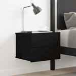 vidaXL Table de chevet Noir 40x30x30 cm Bois d'ingénierie