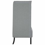 vidaXL Canapé à Haut Dossier 101cm Gris clair tissu