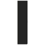 vidaXL Buffet haut noir 70x42 5x185 cm bois d'ingénierie