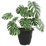 vidaXL Pot à fleurs rond 6 Pièces Noir Ø 26 x 21 5 cm Plastique