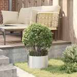 vidaXL Pots de jardin 5 Pièces Argent 30 x 30 x 20 cm Acier galvanisé