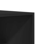 vidaXL Garde-robe Noir 50x50x200 cm Bois d'ingénierie