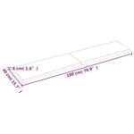 vidaXL Dessus de table bois massif traité bordure assortie