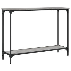 vidaXL Table console sonoma gris 101x30 5x75 cm bois d'ingénierie