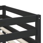 vidaXL Lit mezzanine enfants avec tunnel sans matelas bleu 80x200 cm
