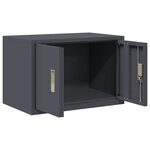 vidaXL Armoire de rangement Anthracite 60 x 40 x 40 cm Acier