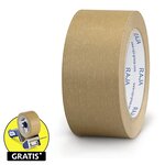 Ruban adhésif en papier kraft raja standard 57 g/m² brun 50 mm x 50 m (lot de 36)