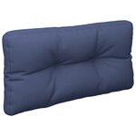 vidaXL Coussins de palette lot de 2 bleu marine tissu