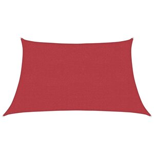 vidaXL Voile d'ombrage 160 g/m² Rouge 3/4x2 m PEHD