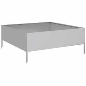 vidaXL Lit surélevé de jardin 100x100x25 cm acier inoxydable