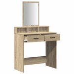 vidaXL Coiffeuse Chêne Sonoma 79 x 41 x 140 cm Bois d'ingénierie