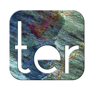 Numéro TER - Numéro adhésif pour boîtes aux lettres- Pierre véritable 50 mm  LAVE