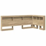 vidaXL Tête de lit de rangement Chêne Sonoma 90 cm Bois d'ingénierie