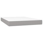 vidaXL Matelas de lit à ressorts ensachés fermeté moyenne Gris clair 140x200x20 cm