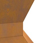 vidaXL Braise Marron 50 x 50 x 40 cm Acier résistant aux intempéries
