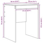 vidaXL Bureau avec tiroir avec étagère avec stockage 2 Pièces Blanc