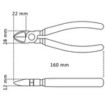 Beta Tools Pince coupante diagonale 1082BM 160 mm 010820036