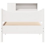 vidaXL Cadre de lit sans matelas blanc 90x200 cm bois de pin massif