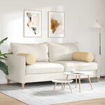 vidaXL Coussins d'accent 2 Pièces Vert gris Ø 25 x 70 cm