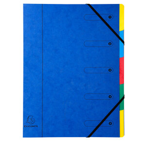 Trieur CL dos extens.+ élas.5C Ass. x 8 EXACOMPTA