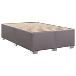 vidaXL Cadre de lit gris 120x190 cm similicuir