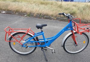 Vélo électrique du facteur  reconditionné - Taille normale - Bleu / Rouge