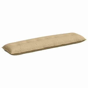 vidaXL Coussin de Dos Vert gris 200 x 50 cm Tissu en velours côtelé