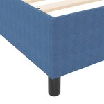 vidaXL Cadre de lit plateforme Bleu 180 x 200 cm tissu