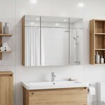 vidaXL Armoire Miroir de Salle de Bain Chêne artisan 60 x 14 5 x 50 cm