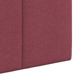 vidaXL Tête de lit suspendue Bordeaux Tissu