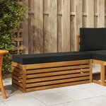 vidaXL Banc de jardin pliant Bois d'Acacia Massif Naturel