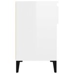 vidaXL Armoire à chaussure Blanc brillant 102x36x60 cm Bois ingénierie
