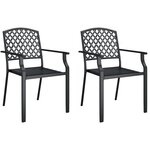 vidaXL Ensemble à manger de jardin 3 Pièces anthracite acier