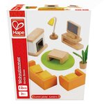 Salon média pour maison de poupée hape e3452