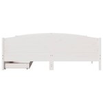 vidaXL Cadre de lit sans matelas blanc 160x200 cm bois de pin massif