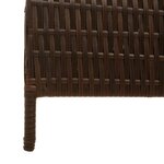 vidaXL Paravent Pliant Manuel Marron 146 x 180 cm. polyrotin