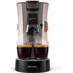 Machine à café dosettes philips senseo select csa240/31 - nougat